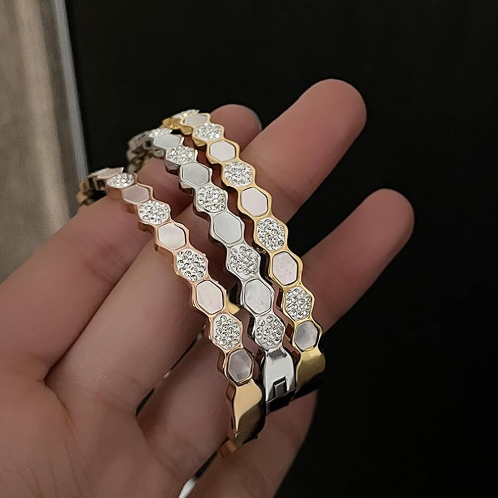 Snow Hive Comb Bracelet