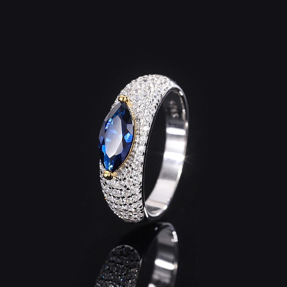 Bluefire Crystal Ring