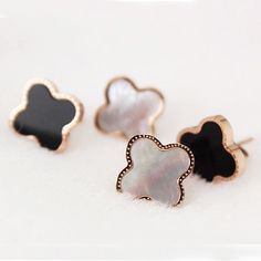 Moon & Night Clover Studs